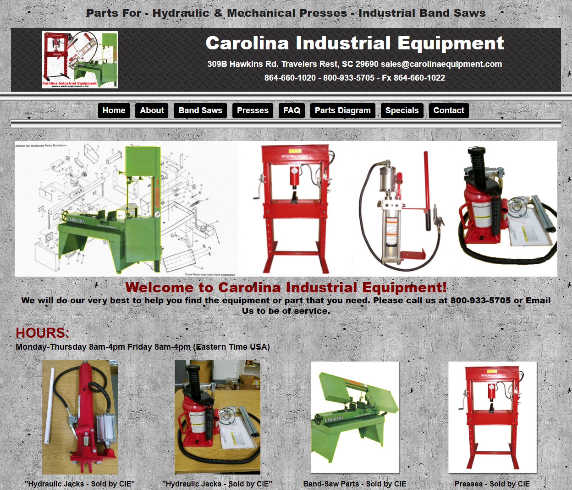 1.VISIT CAROLINAEQUIPMENT.COM